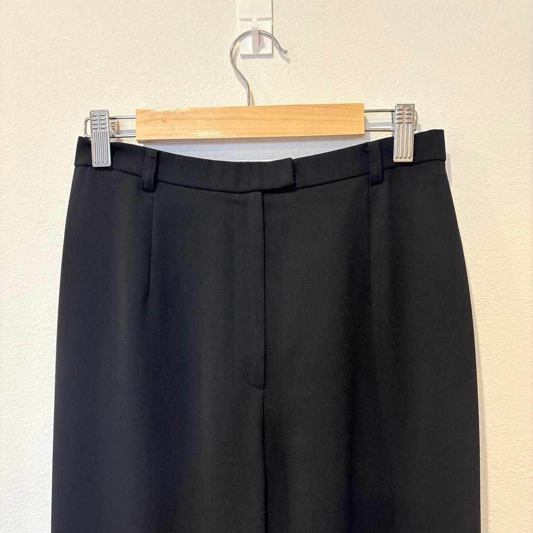 .エクドテン センタープレスパンツ スラックス　黒 ブラック　M 美脚　オフィス 2
