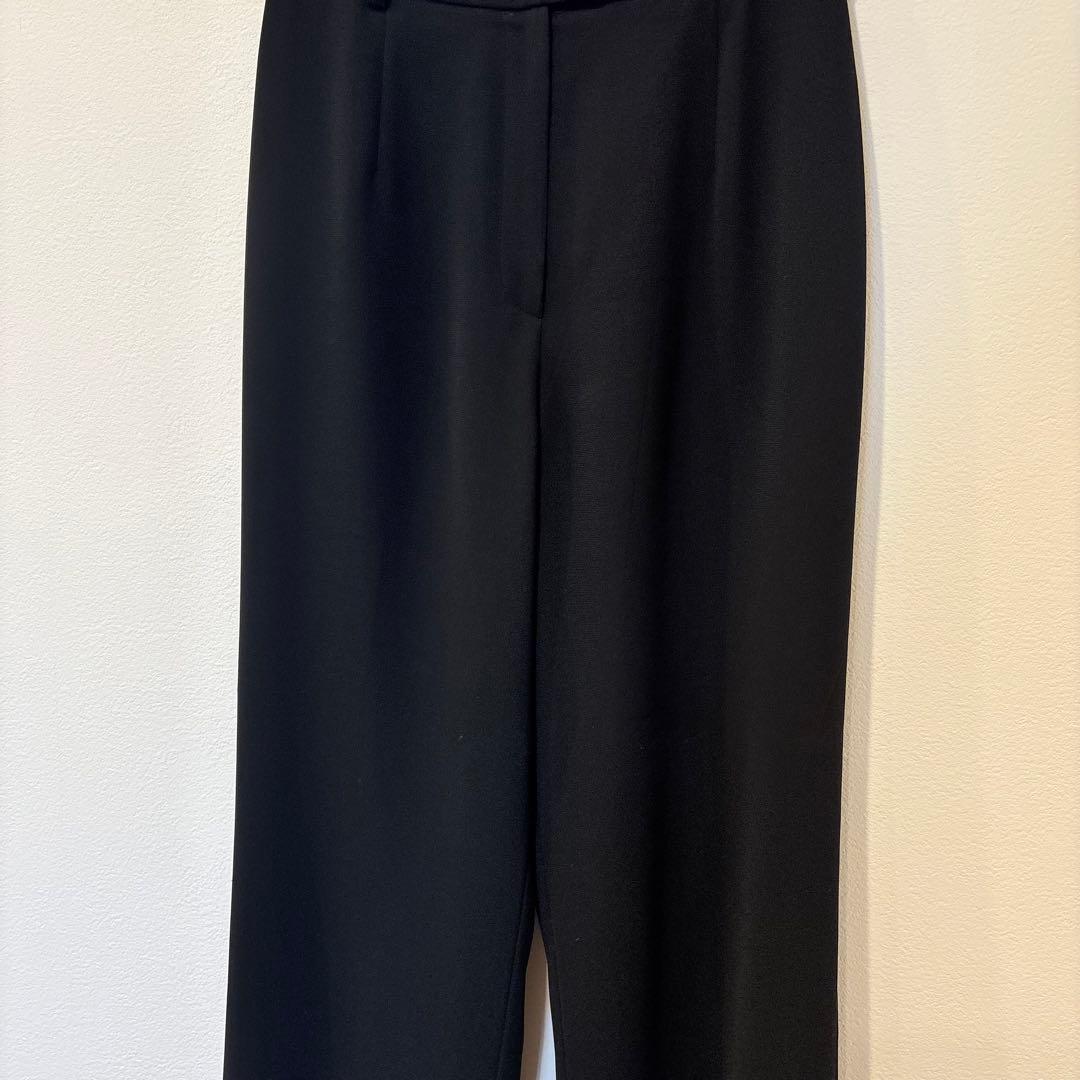 .エクドテン センタープレスパンツ スラックス　黒 ブラック　M 美脚　オフィス 3