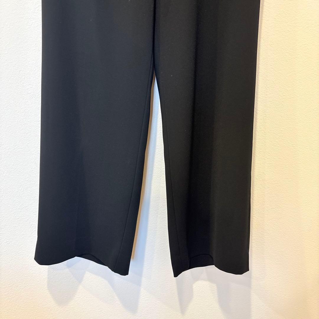 .エクドテン センタープレスパンツ スラックス　黒 ブラック　M 美脚　オフィス 4