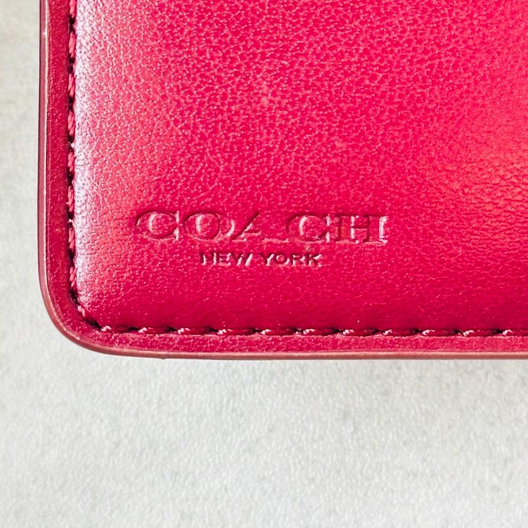 COACH ミディアム コーナー ジップ ウォレット・シグネチャー キャンバス 13