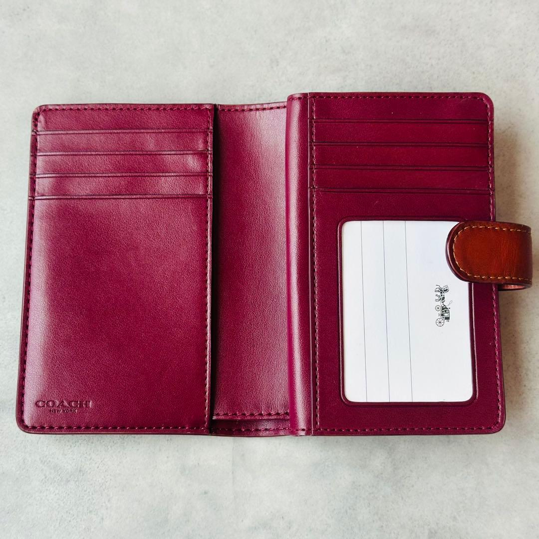 COACH ミディアム コーナー ジップ ウォレット・シグネチャー キャンバス 8