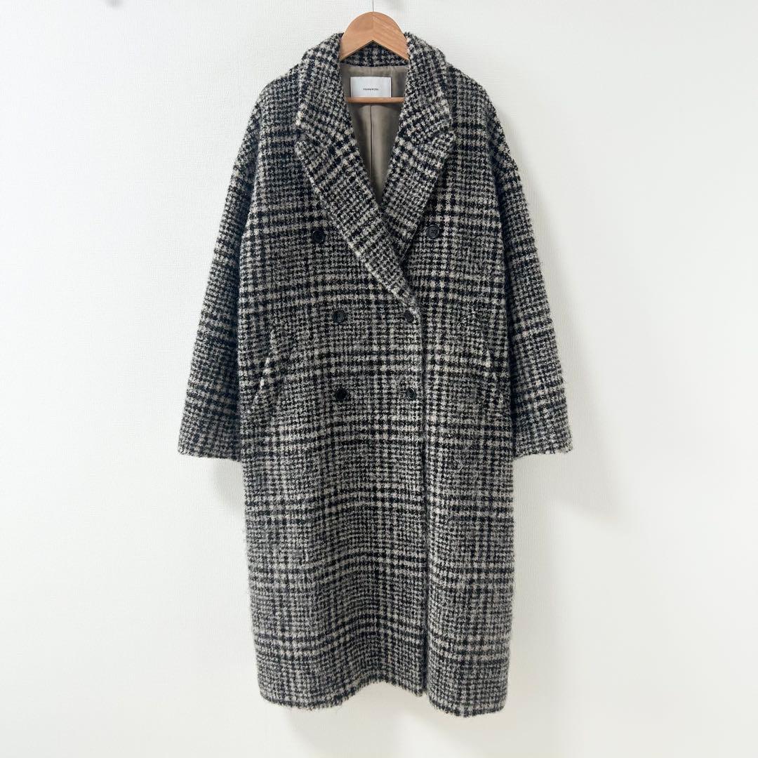 FRAMeWORK フレームワーク　ループツィードチェックコート　38