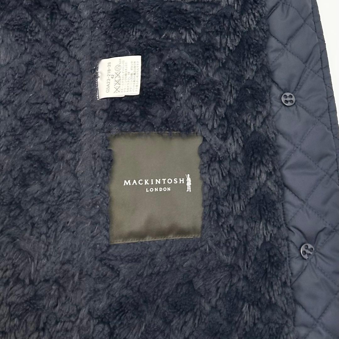 マッキントッシュロンドン キルティングコート　ネイビー　裏ボア　42 8