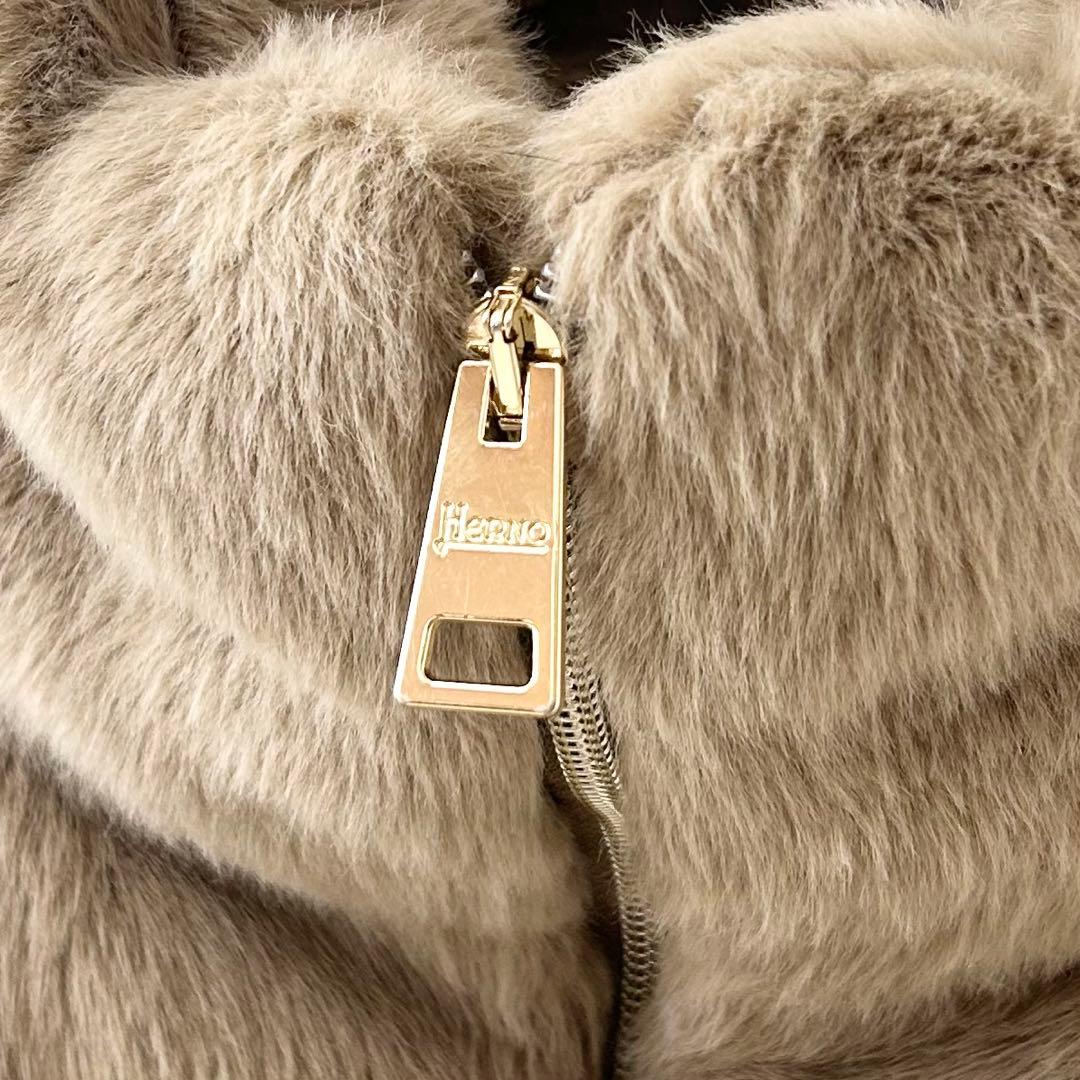 美品✨HERNO ヘルノ　エコファーダウンベスト　ベージュ　42 4