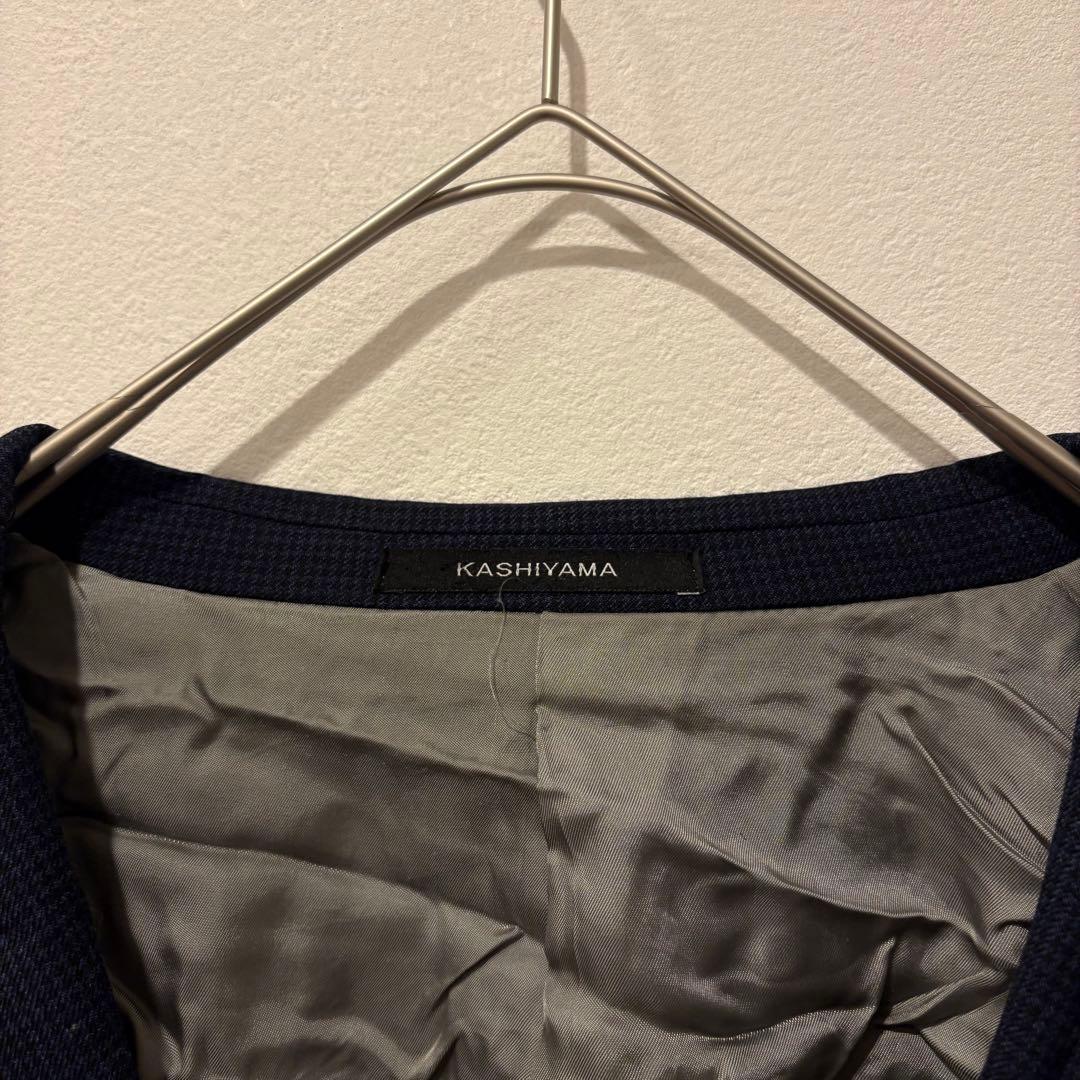 カシヤマ テーラードジャケット スーツ ネイビー メンズ L ビジネス 3