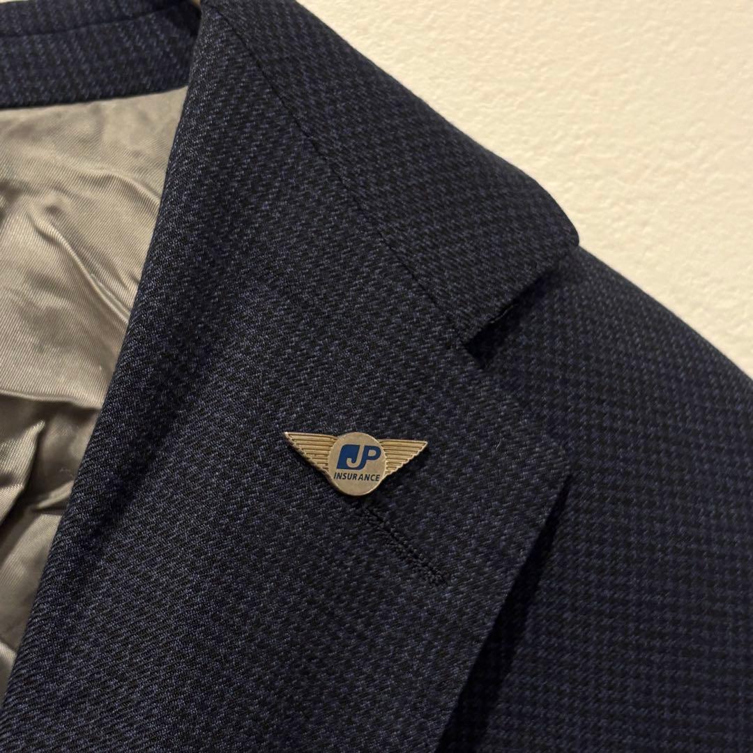 カシヤマ テーラードジャケット スーツ ネイビー メンズ L ビジネス 4