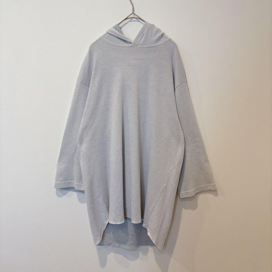 イッカ パーカー フード　ビッグシルエット グレー 灰色　XL 大きいサイズ