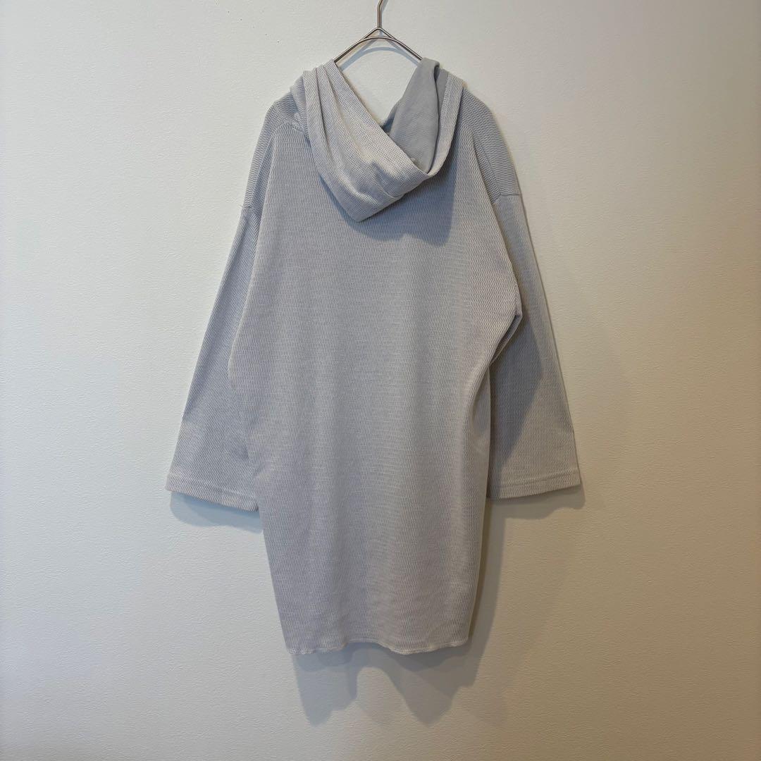 イッカ パーカー フード　ビッグシルエット グレー 灰色　XL 大きいサイズ 6