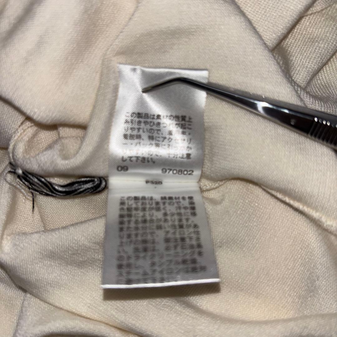 COMME CA ISM スクエアネックニット Mサイズ アイボリーd696 14