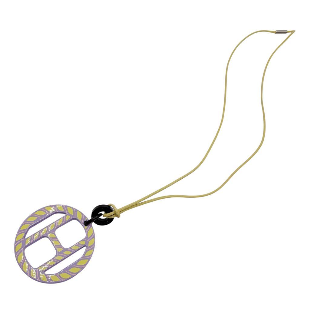 ⭐️ほぼ未使用⭐️エルメス ネックレス Hエキップ パープル×イエロー 2