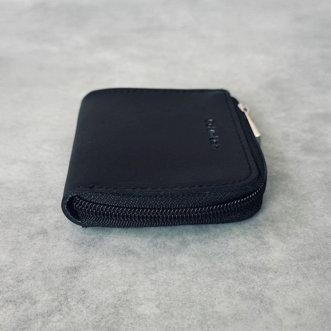 Calvin Klein レザー　L字ファスナー　コインケース　小銭入れ　黒 6