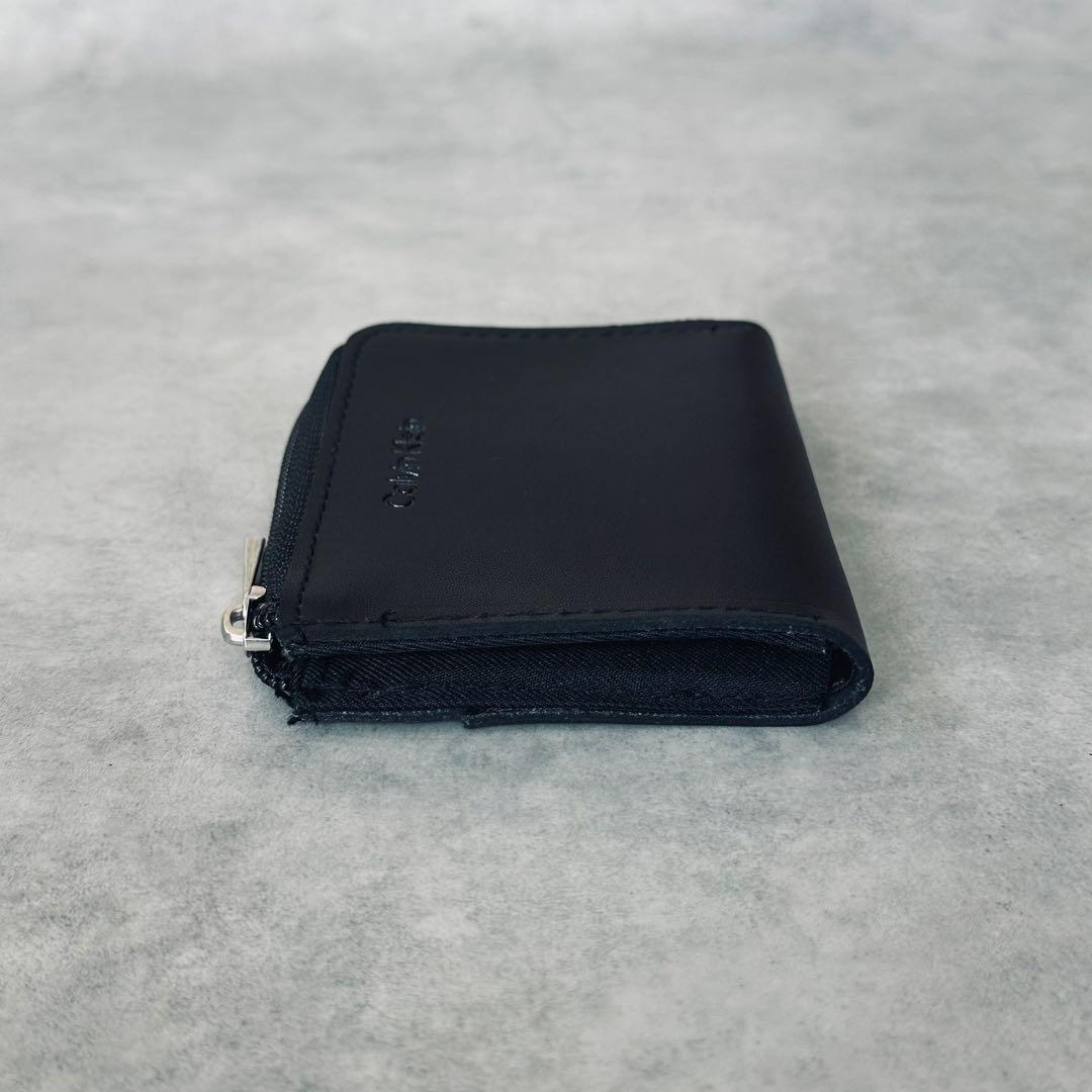 Calvin Klein レザー　L字ファスナー　コインケース　小銭入れ　黒 7