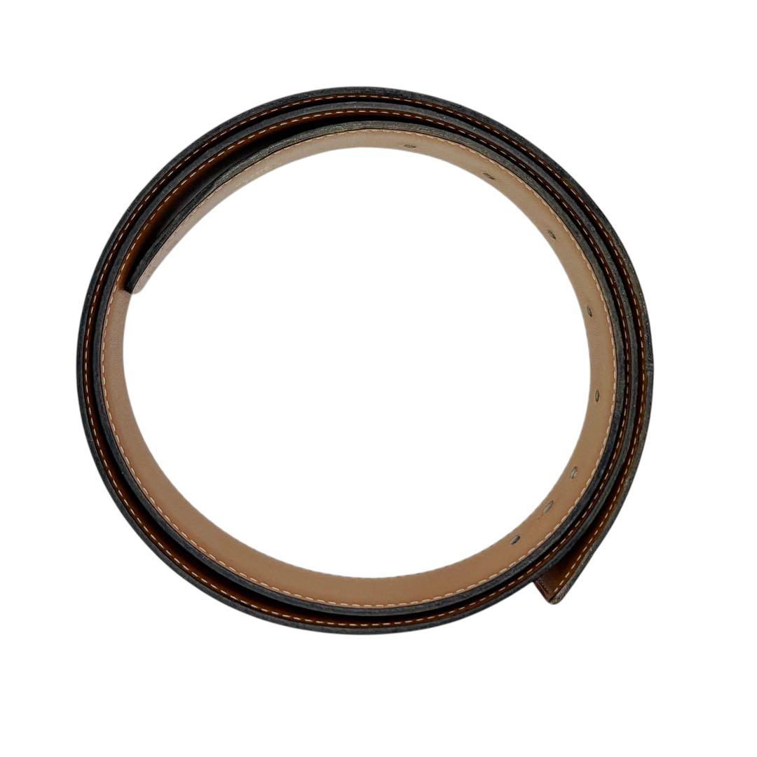 ⭐️良品⭐️ エルメス レザー ベルト 100 ブラック ブラウン 3