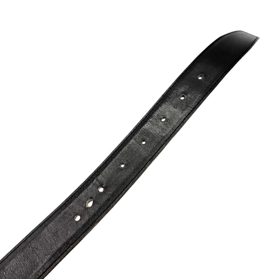 ⭐️良品⭐️ エルメス レザー ベルト 100 ブラック ブラウン 6