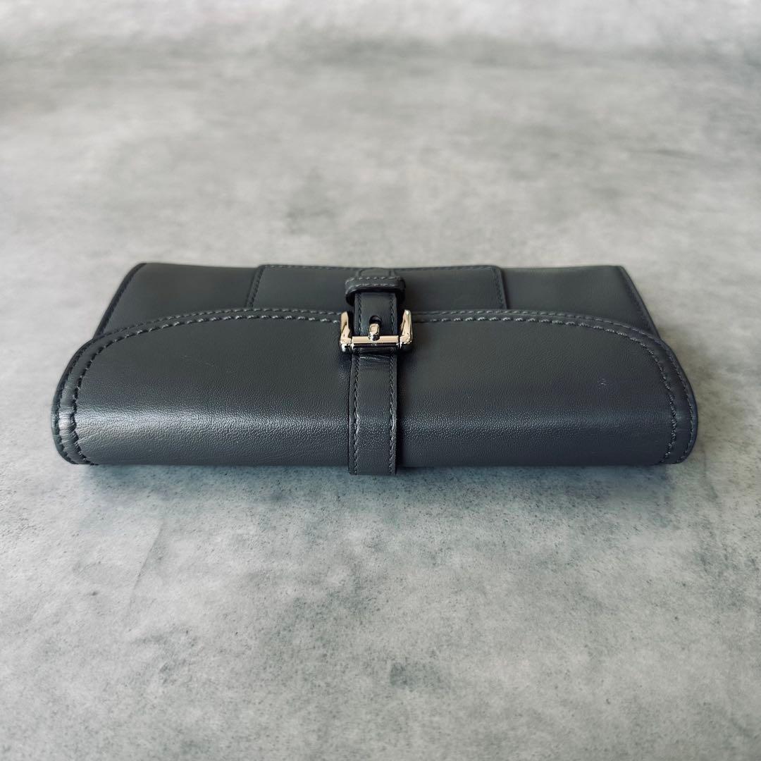 COACH ソーホー レザー スリム エンベロープ ウォレット　長財布　グレー 5