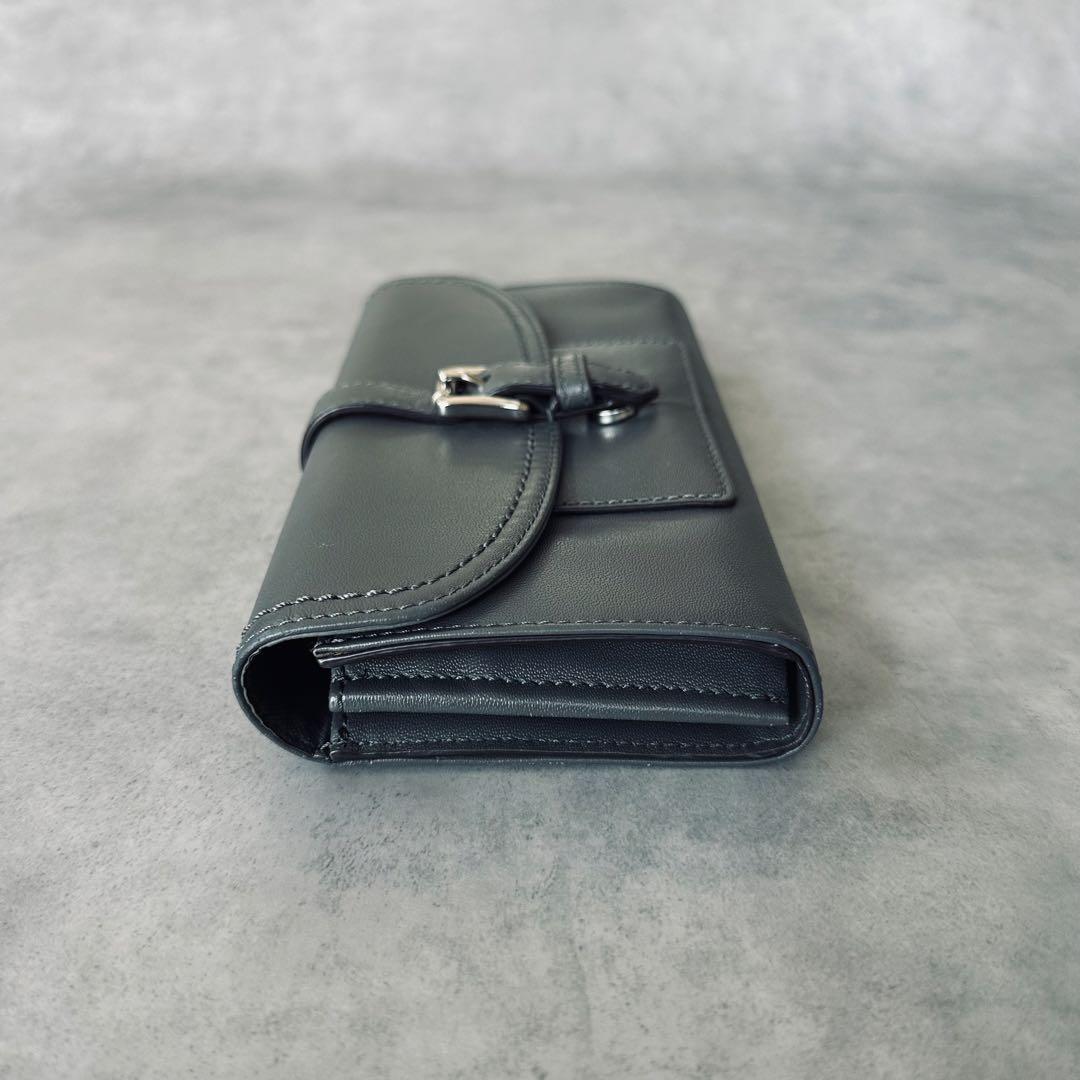 COACH ソーホー レザー スリム エンベロープ ウォレット　長財布　グレー 7