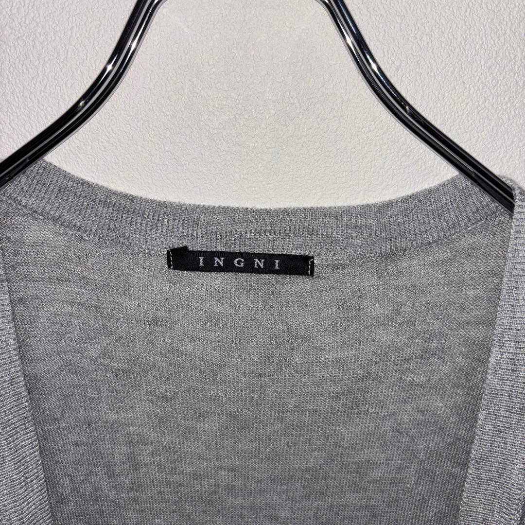 INGNI グレー ロングカーディガン Mサイズシンプルd670 3