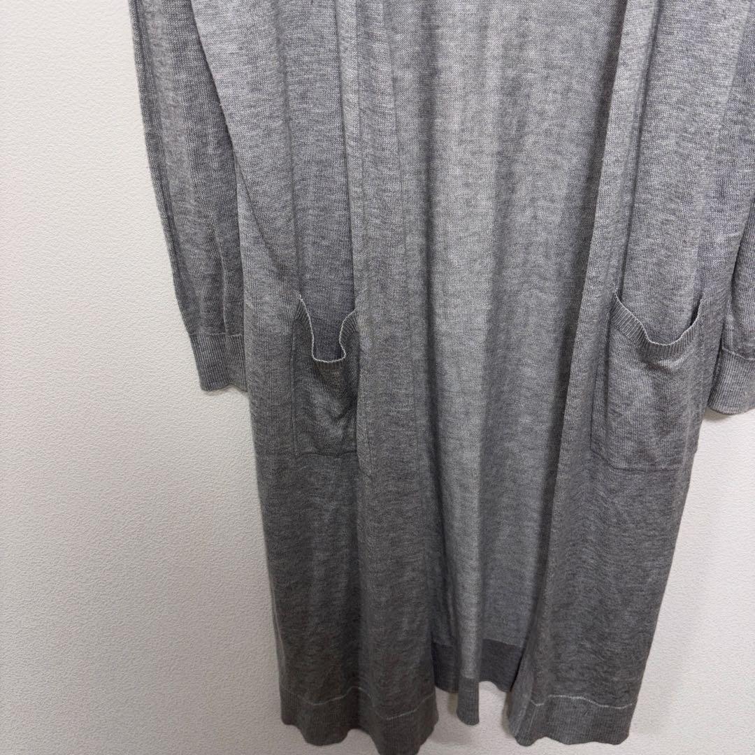 INGNI グレー ロングカーディガン Mサイズシンプルd670 6