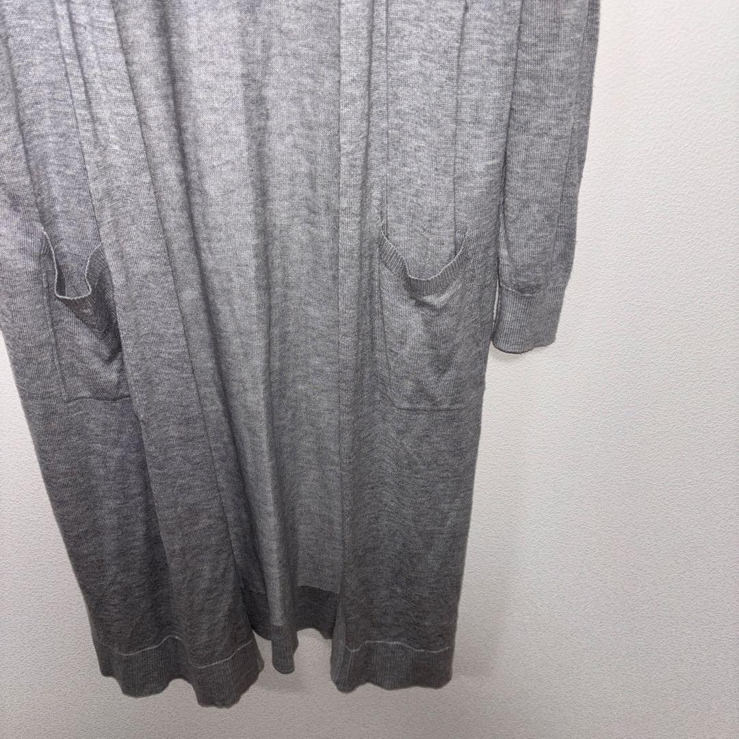 INGNI グレー ロングカーディガン Mサイズシンプルd670 9