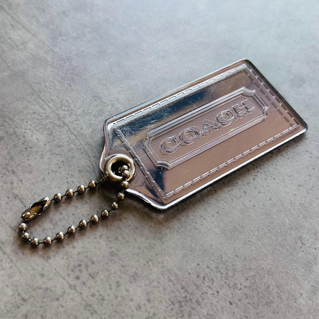 COACH poppy hangtag charm Mirror Silver 2