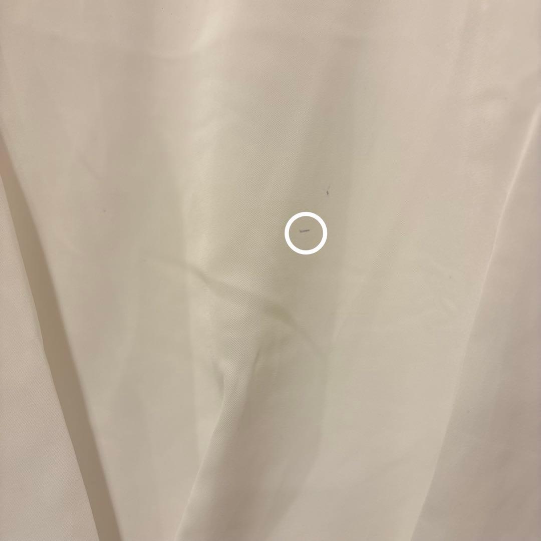 シューラルー 長袖ブラウス タック シフォン アイボリー 白　ホワイト　S 上品 5