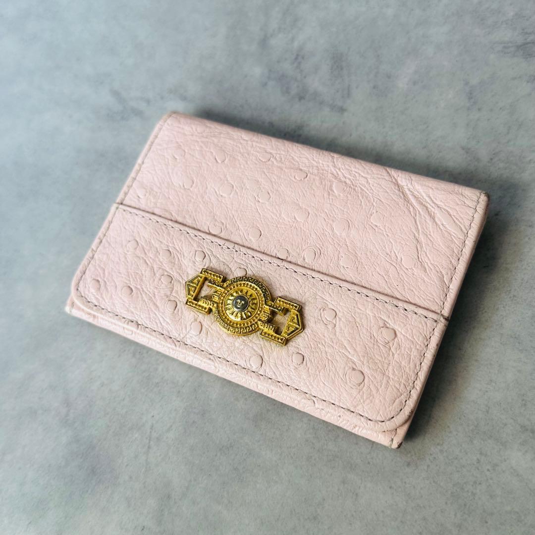 GIANNI VERSACE サンバースト　型押しレザー　名刺入れ　カードケース 3