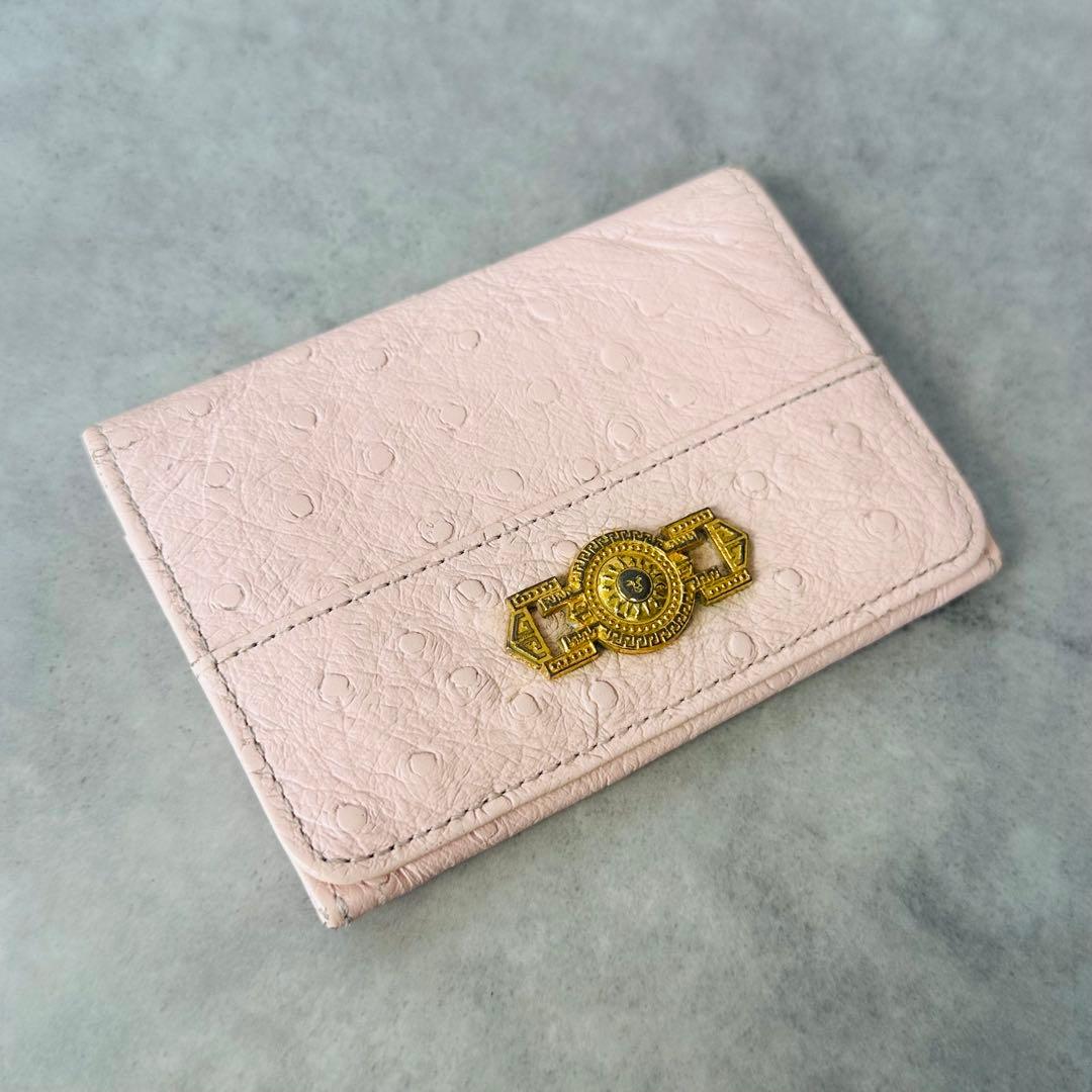 GIANNI VERSACE サンバースト　型押しレザー　名刺入れ　カードケース 4