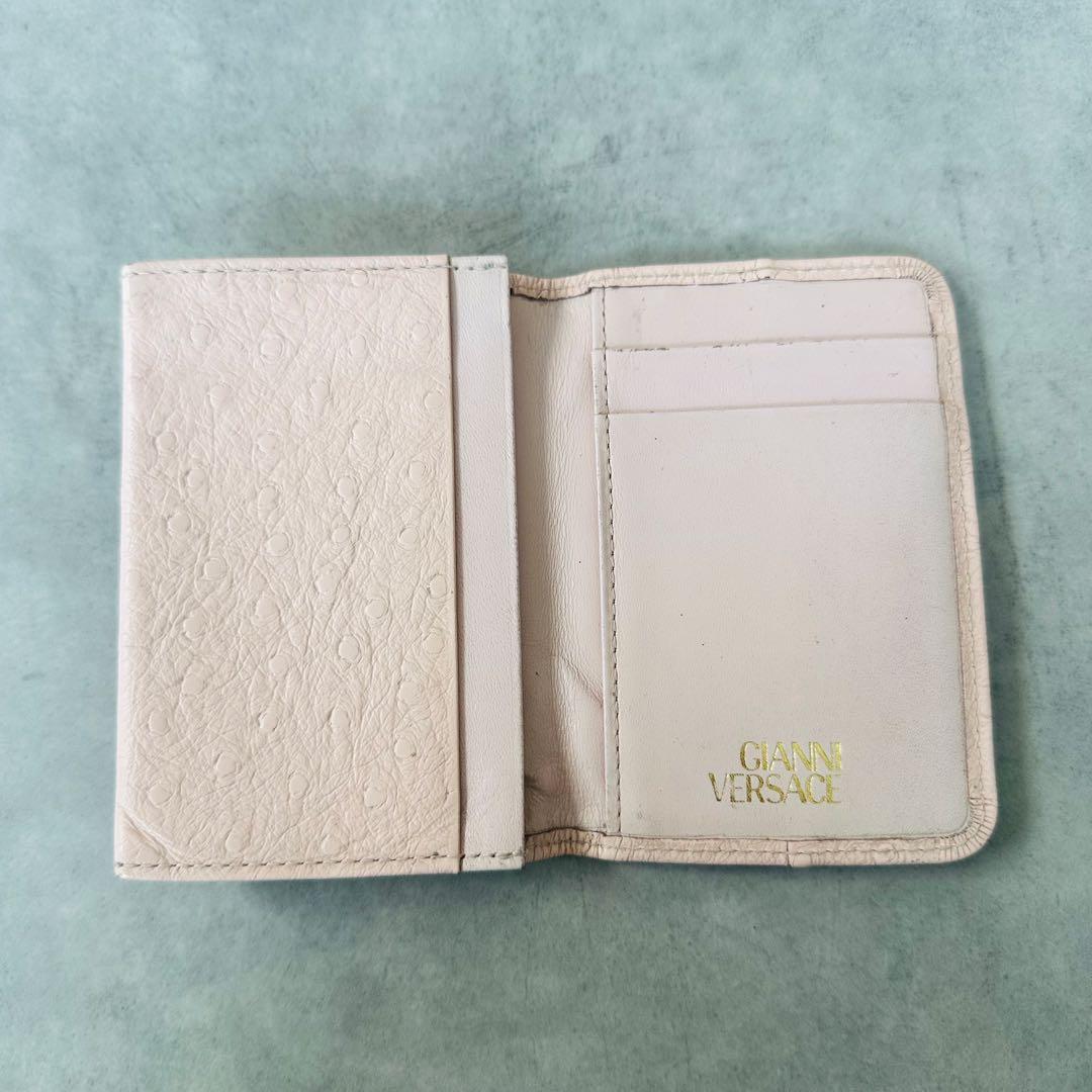 GIANNI VERSACE サンバースト　型押しレザー　名刺入れ　カードケース 9