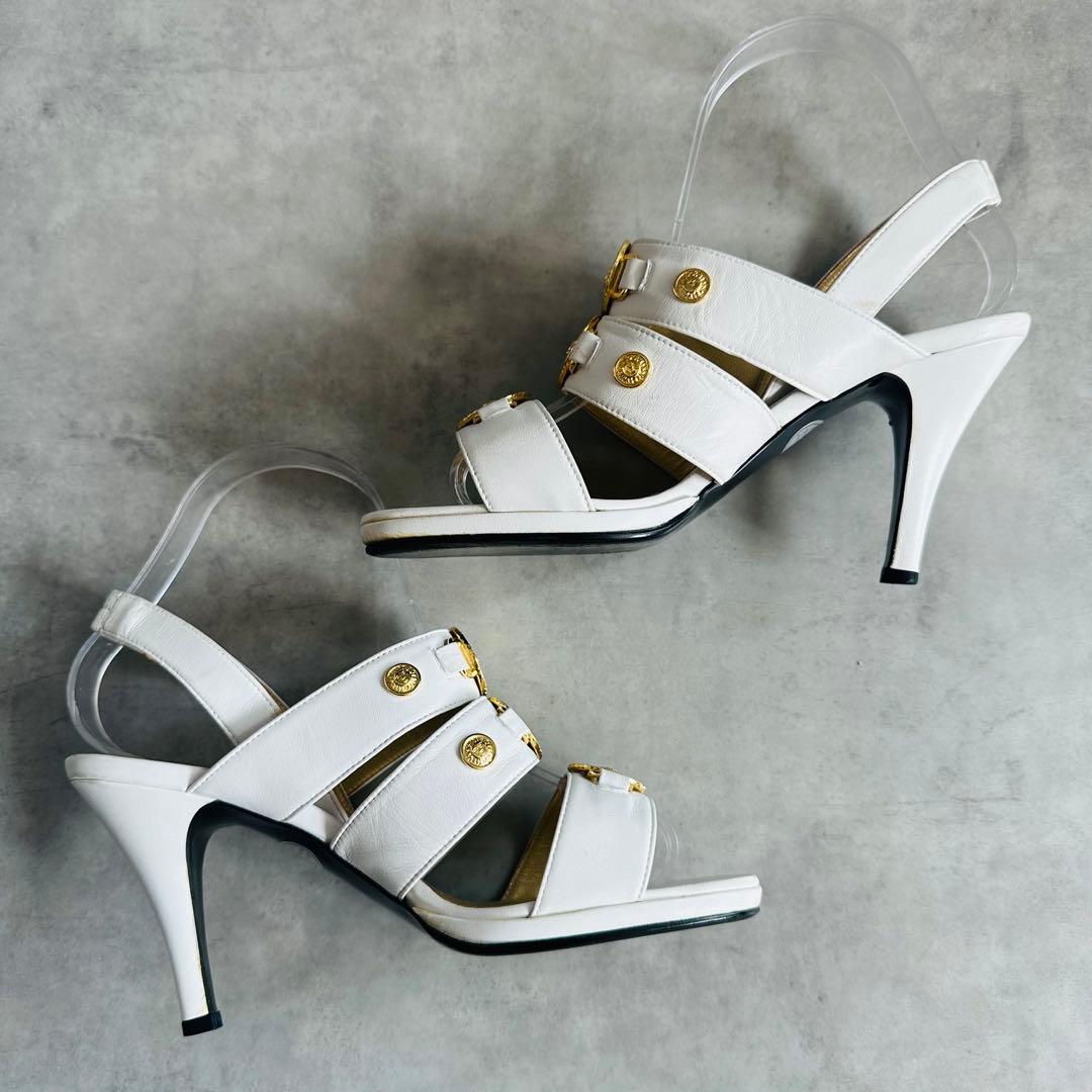 GIANNI VERSACE サンバースト　ホワイトストラップ　サンダル 7
