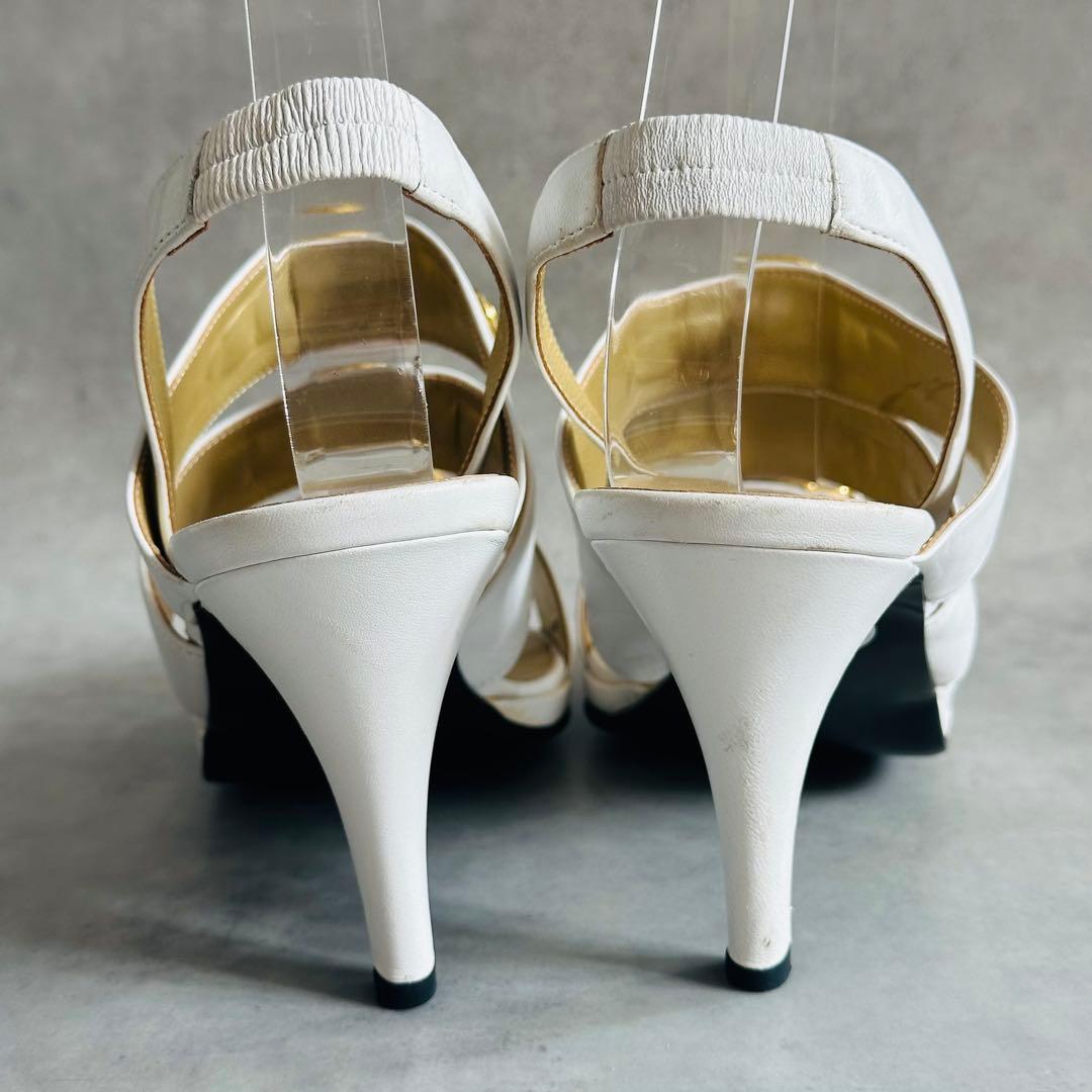 GIANNI VERSACE サンバースト　ホワイトストラップ　サンダル 8