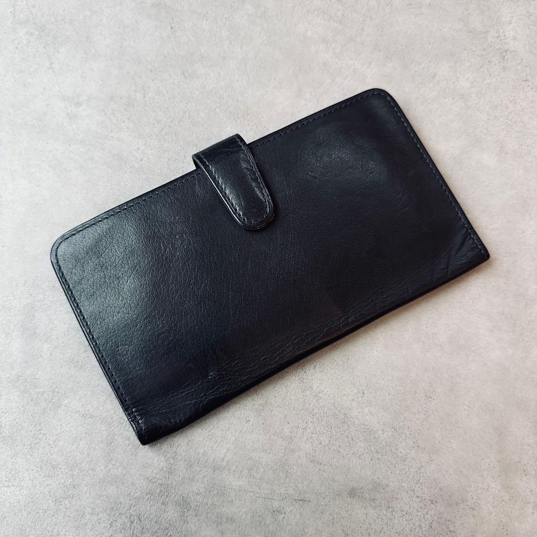 OLD COACH レザー 二つ折り長財布　札入れ カード入れ　IDウインドウ 3