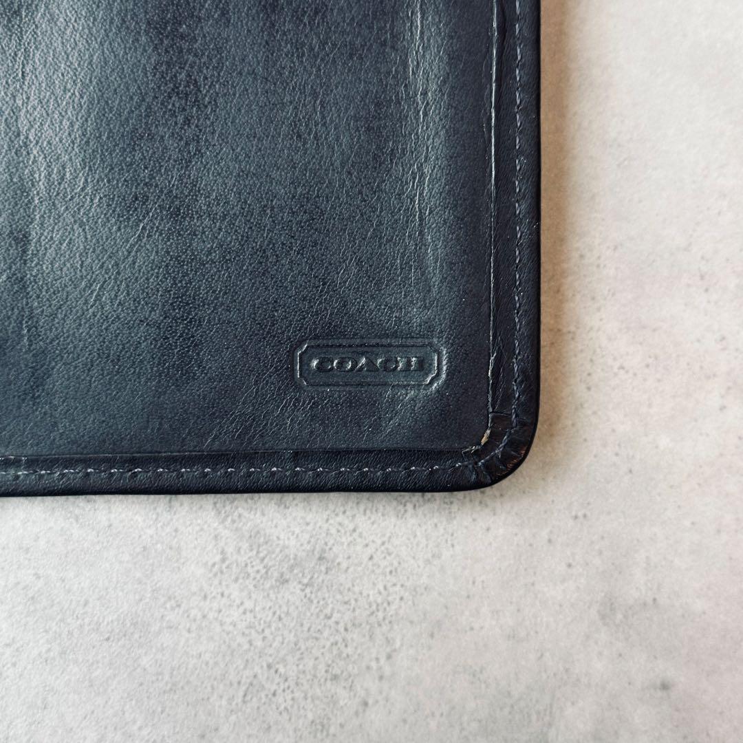 OLD COACH レザー 二つ折り長財布　札入れ カード入れ　IDウインドウ 10