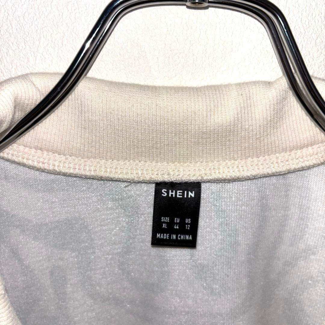 SHEIN 波模様ゼブラ柄ニットベストショート丈 XLd713 3