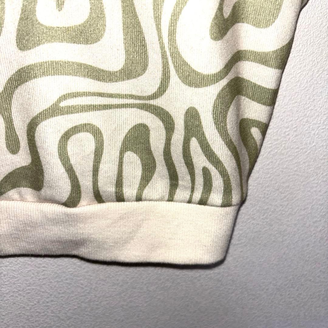 SHEIN 波模様ゼブラ柄ニットベストショート丈 XLd713 8