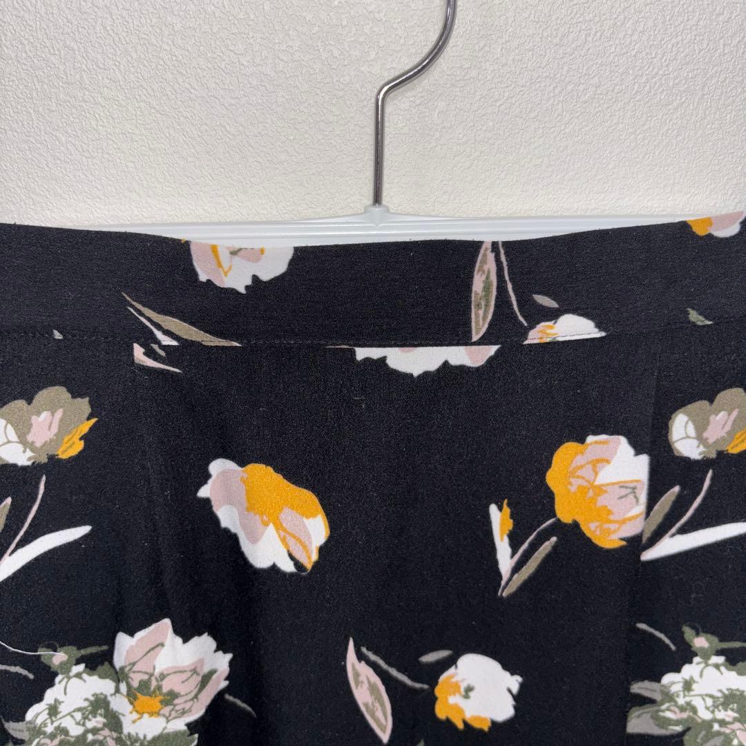 Vis 花柄ロングフレアスカート Lサイズ マキシ丈 d753 3