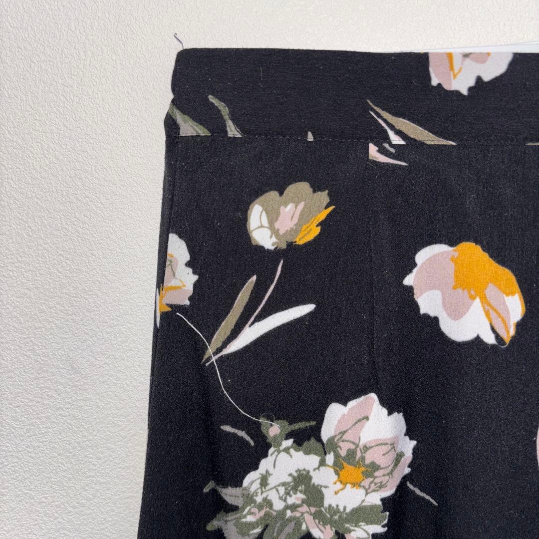 Vis 花柄ロングフレアスカート Lサイズ マキシ丈 d753 4