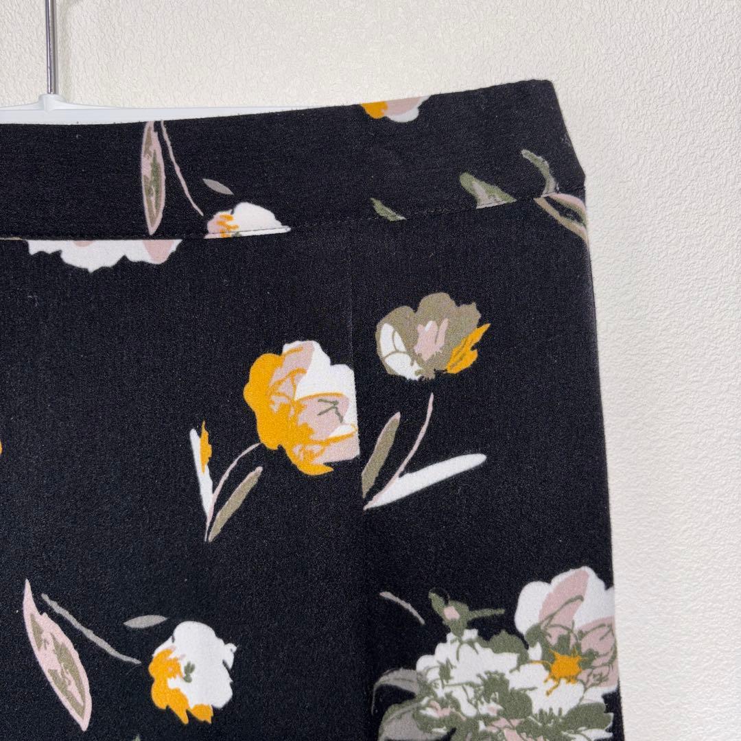 Vis 花柄ロングフレアスカート Lサイズ マキシ丈 d753 7