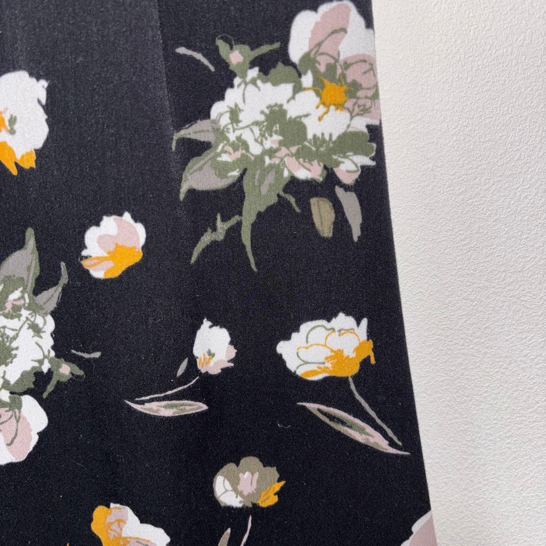 Vis 花柄ロングフレアスカート Lサイズ マキシ丈 d753 8