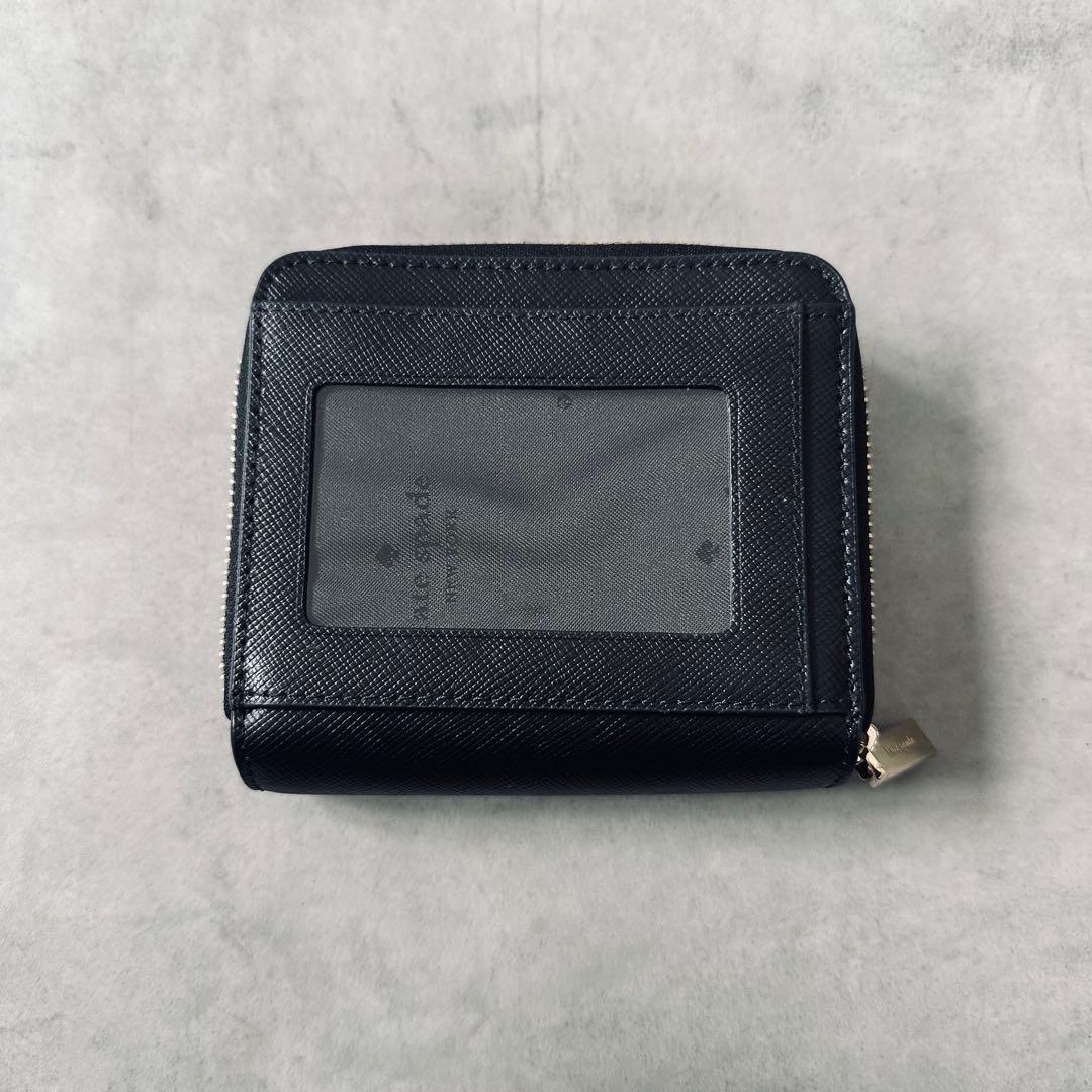 kate spade ステイシー スモール ジップ アラウンド ウォレット 黒 2