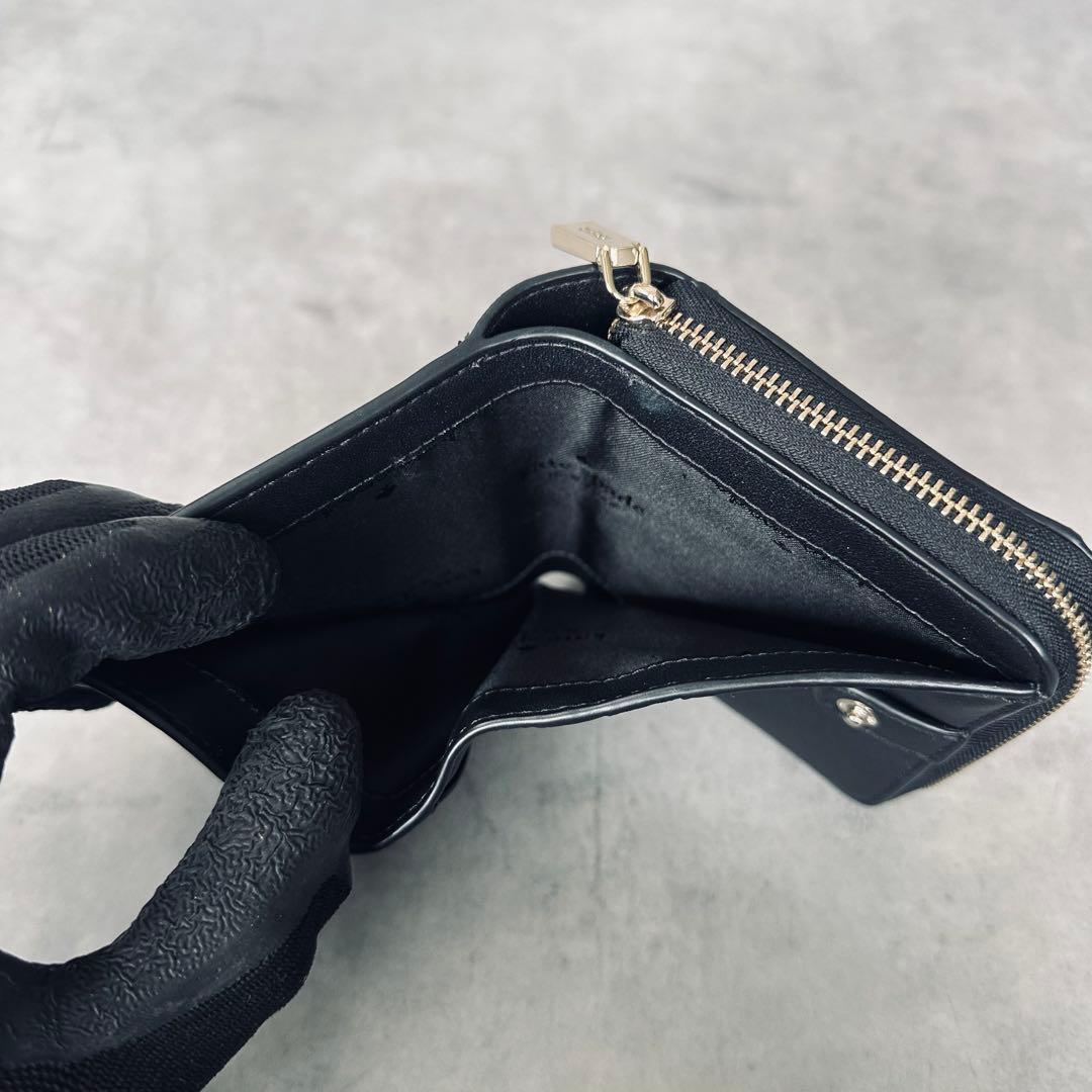 kate spade ステイシー スモール ジップ アラウンド ウォレット 黒 12