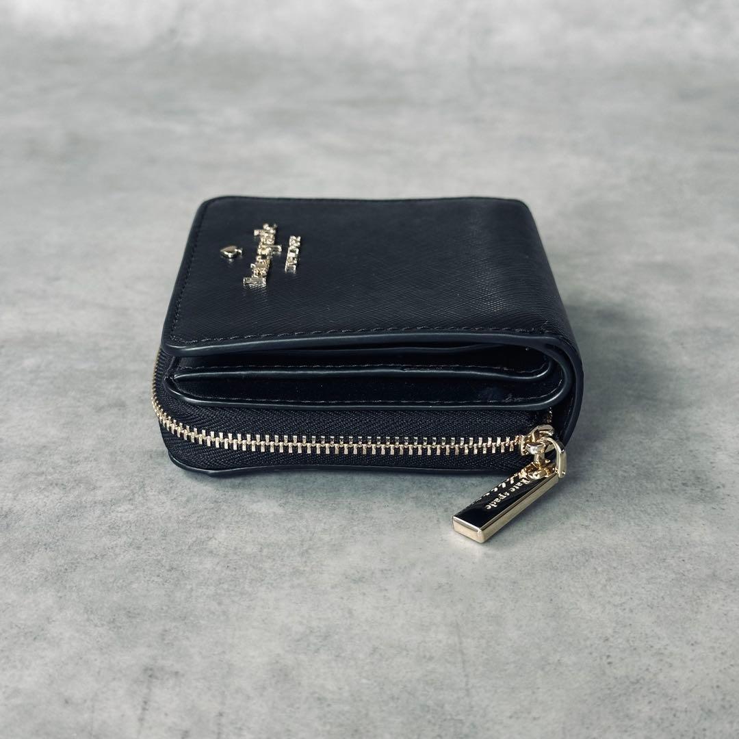 kate spade ステイシー スモール ジップ アラウンド ウォレット 黒 8