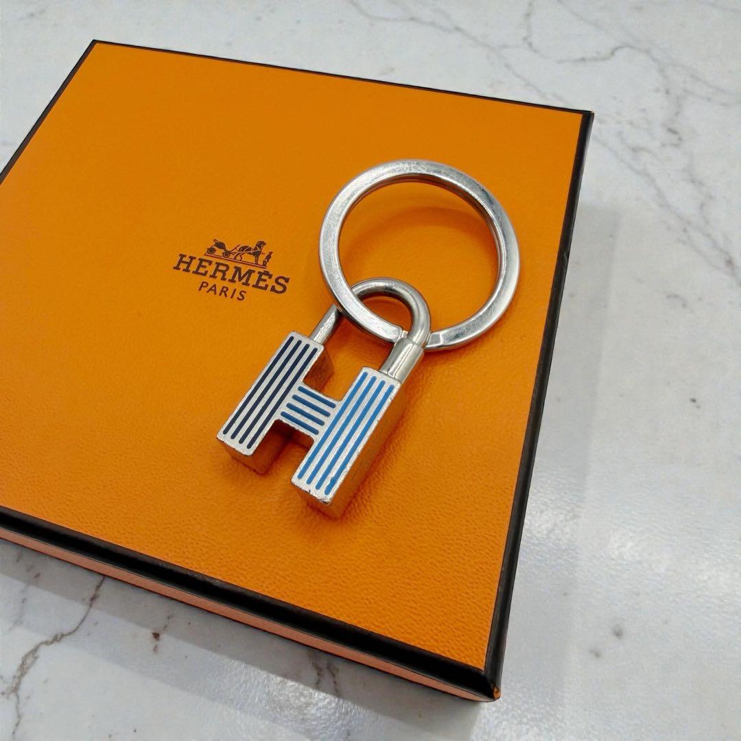 ⭐️良品⭐️ エルメス Hカデナ クイズ レインボー キーリング Hロゴ