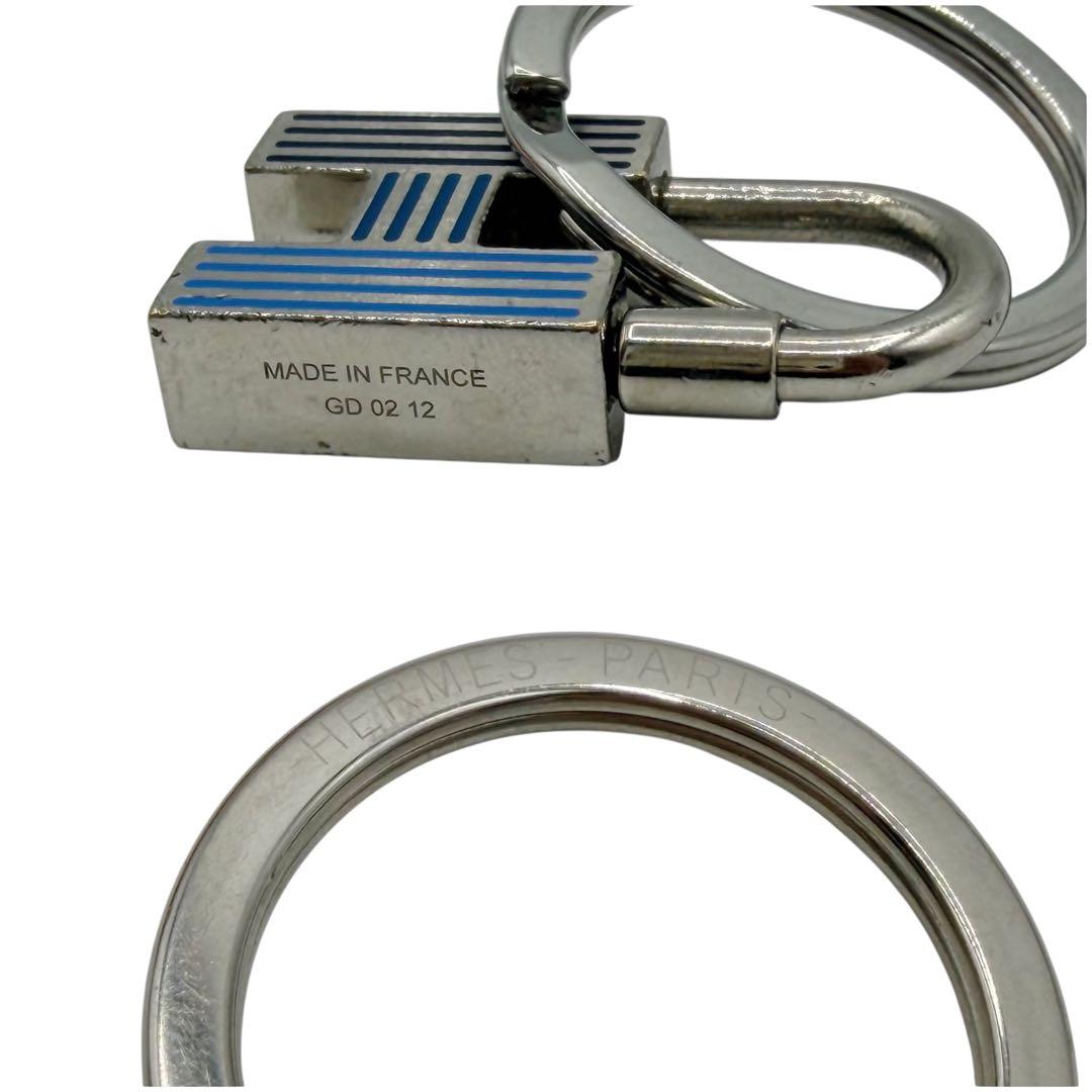 ⭐️良品⭐️ エルメス Hカデナ クイズ レインボー キーリング Hロゴ 6