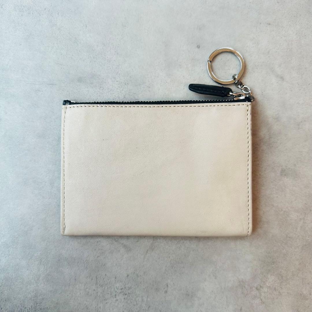 COACH バイカラー　レザー　コインケース　カードケース 2