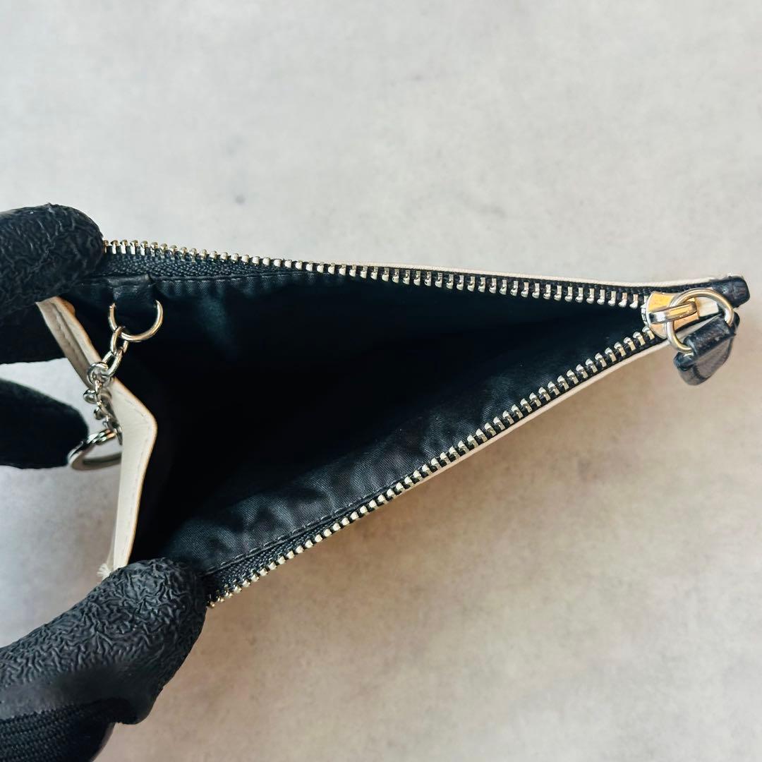 COACH バイカラー　レザー　コインケース　カードケース 9