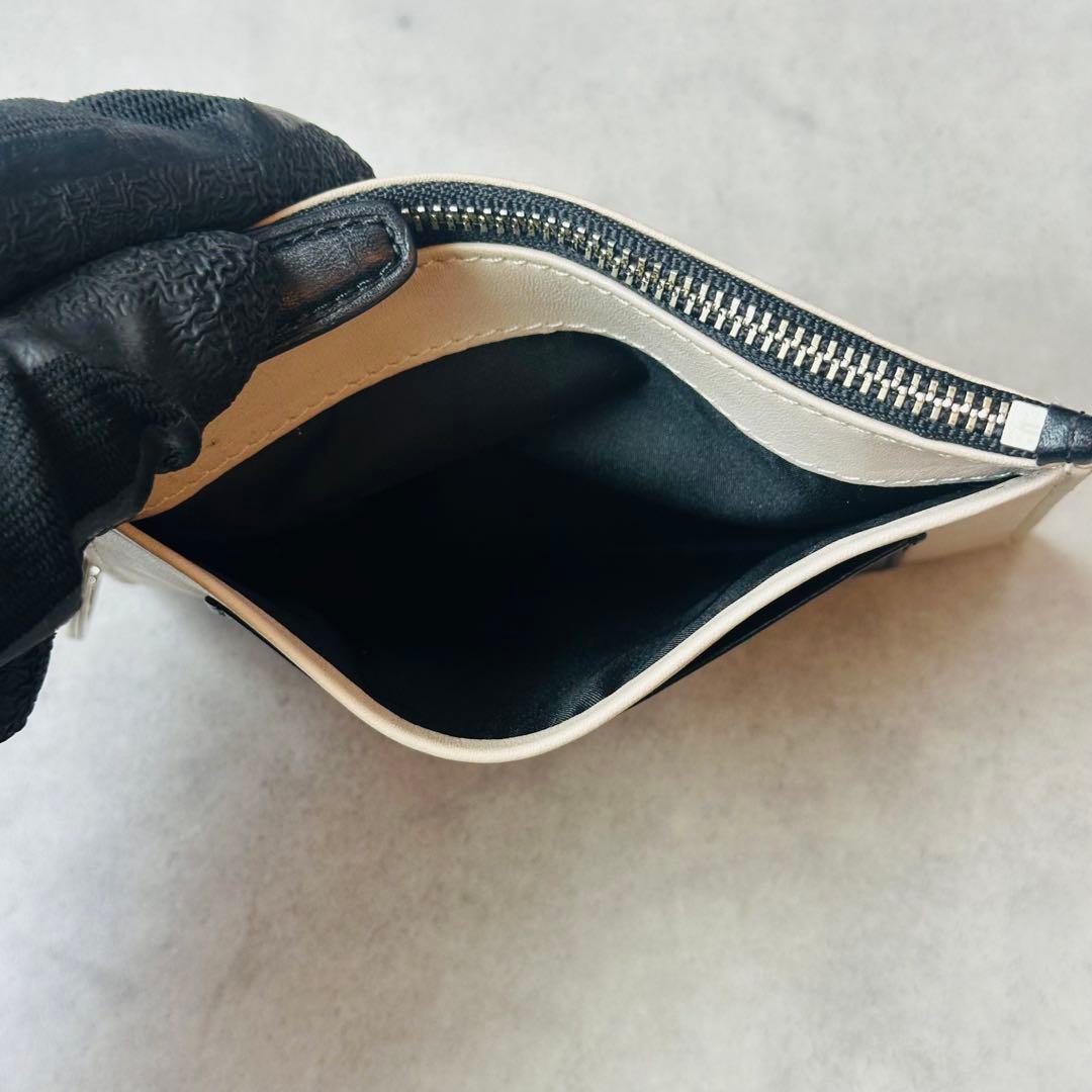 COACH バイカラー　レザー　コインケース　カードケース 10