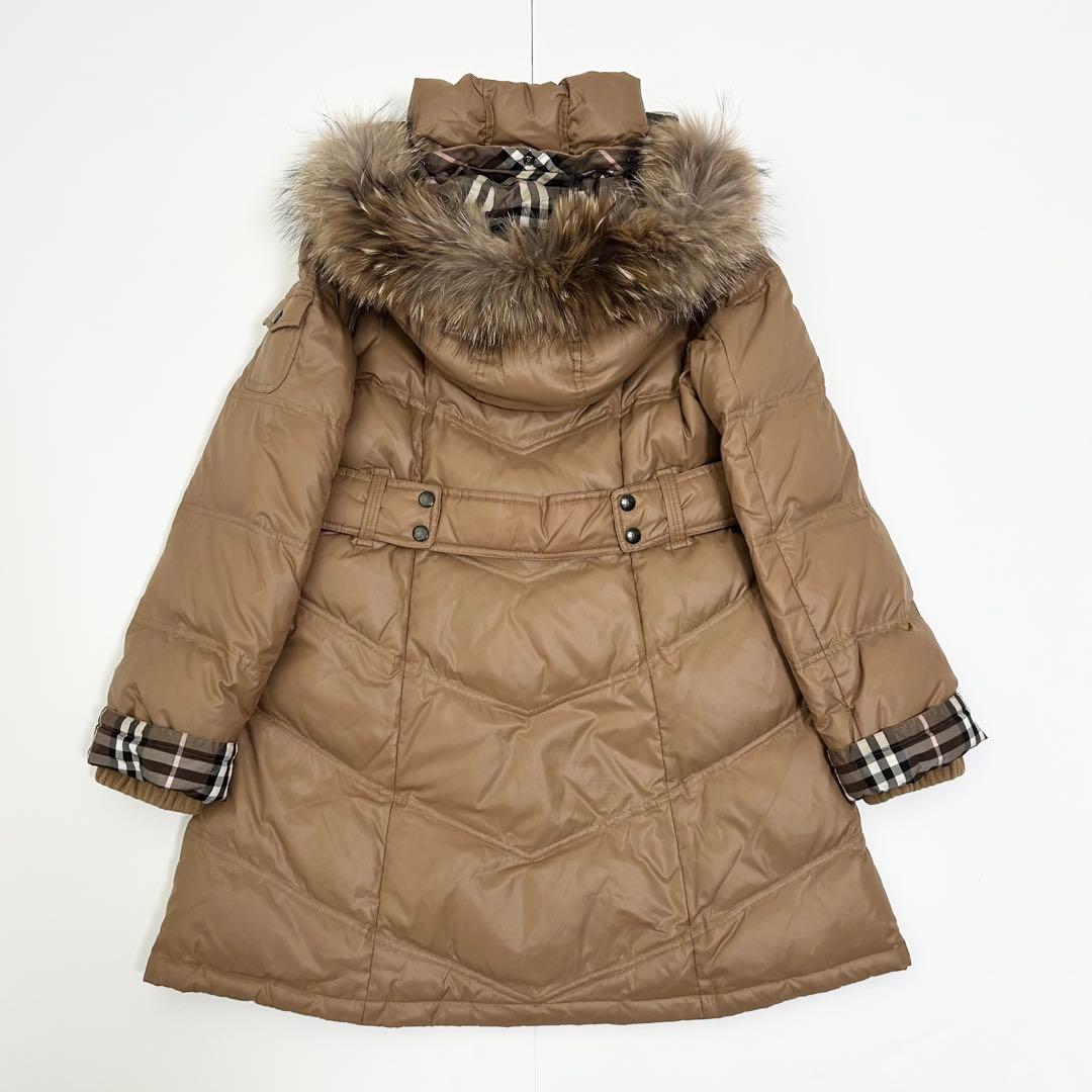 美品✨BURBERRY ダウンコート　キャメル　ブラウン　ノバチェック　40 3