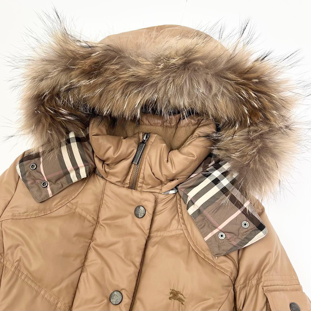 美品✨BURBERRY ダウンコート　キャメル　ブラウン　ノバチェック　40 4