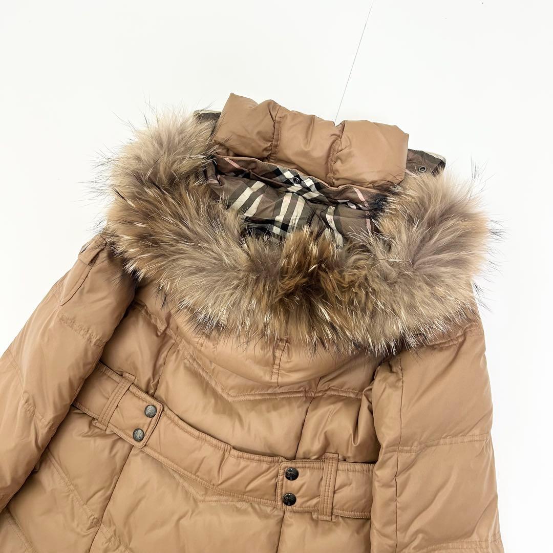 美品✨BURBERRY ダウンコート　キャメル　ブラウン　ノバチェック　40 8