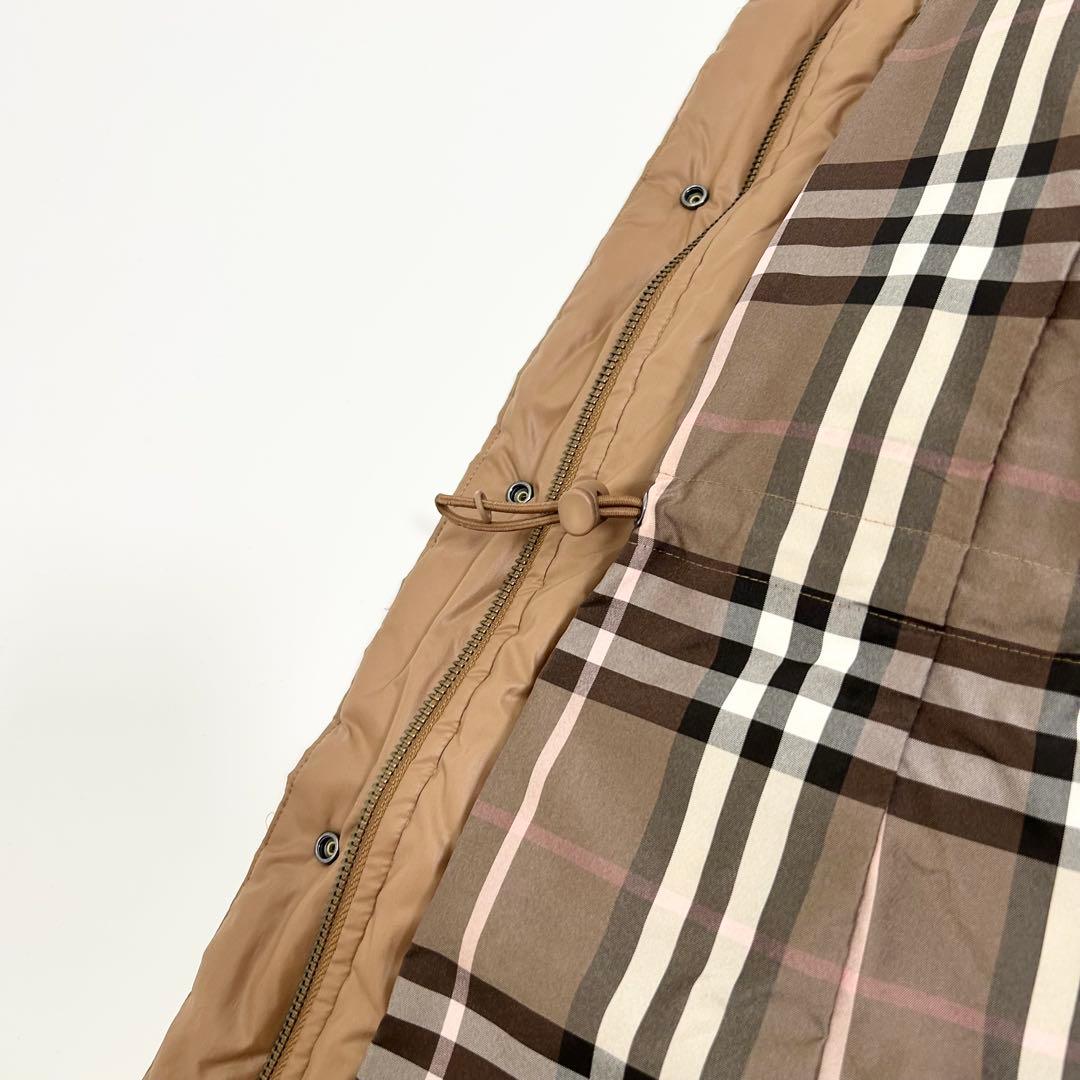 美品✨BURBERRY ダウンコート　キャメル　ブラウン　ノバチェック　40 10